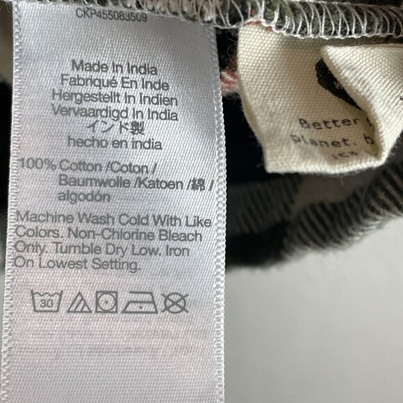 Madewell Womens Large Green Flannel Sunday Shirt in Bromley Plaid Top - Picture 5 of 8